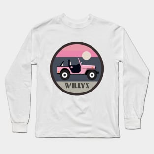 PInk sideview Long Sleeve T-Shirt